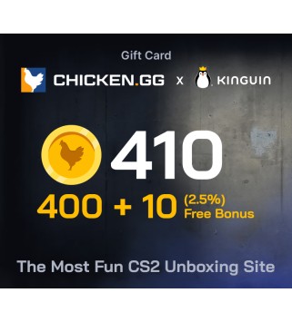 Chicken.GG 400 + 10 FREE Tokens Key GLOBAL